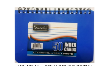 Index Cards 4"x6"