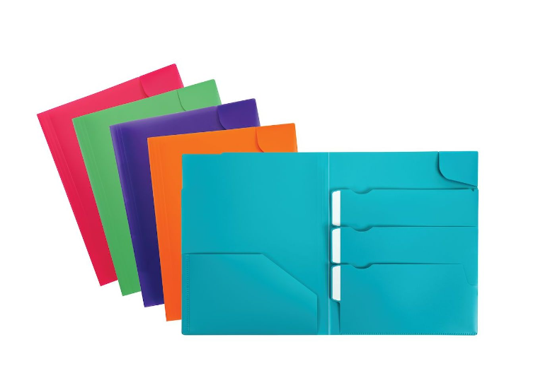 Oxford Plastic 4 Pocket Folder