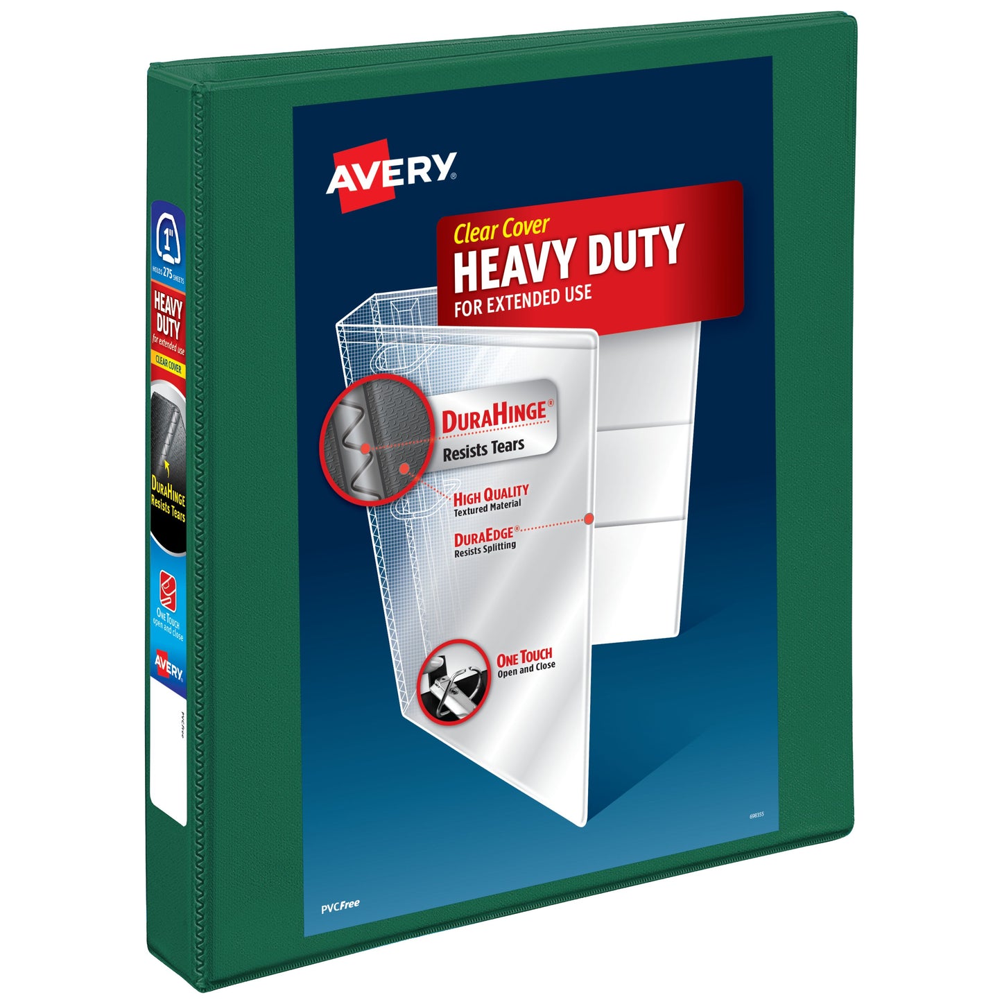 Avery® Heavy-Duty View Binder EZD Ring 1" Binder