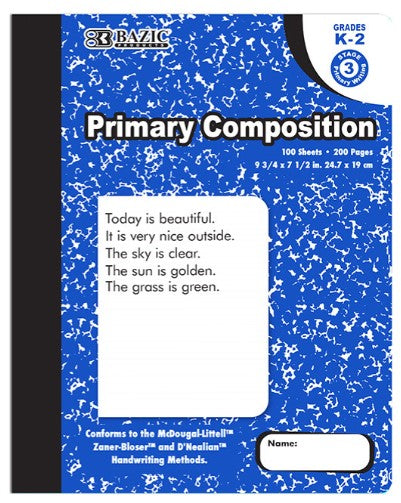 Primary Composition Notebook