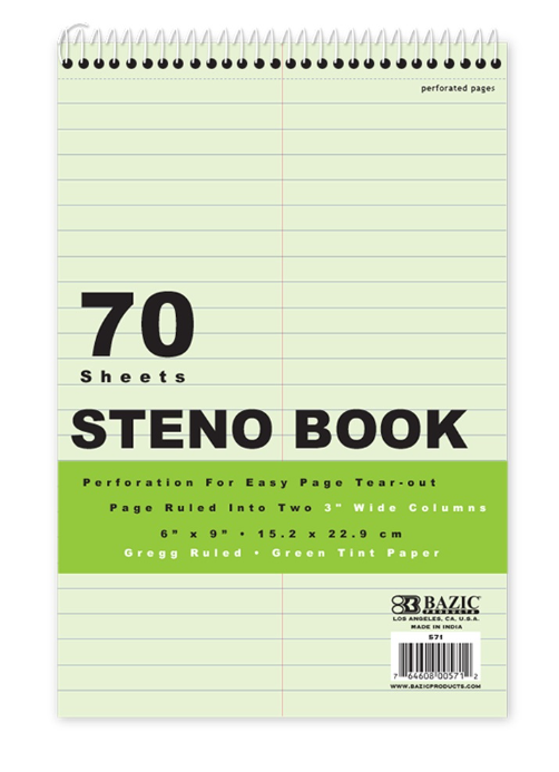 Steno Notebook