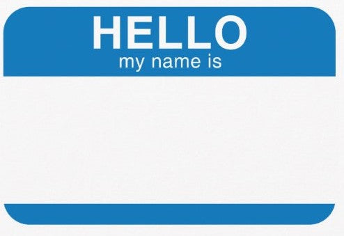Name Tag Labels