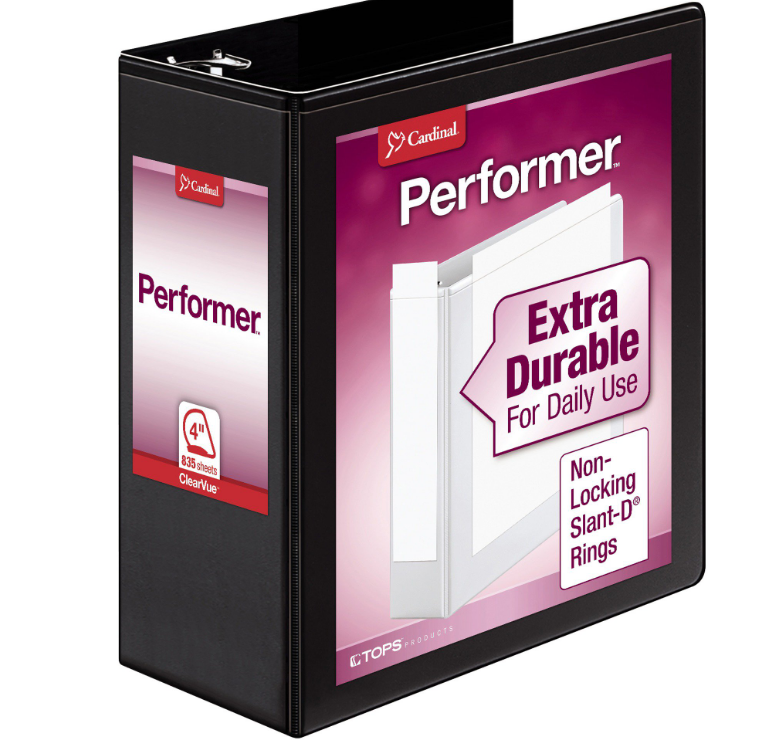 Binder 4" - Clear View