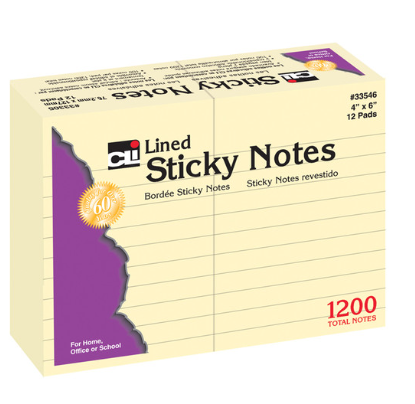 Sticky Notes 4"x6"
