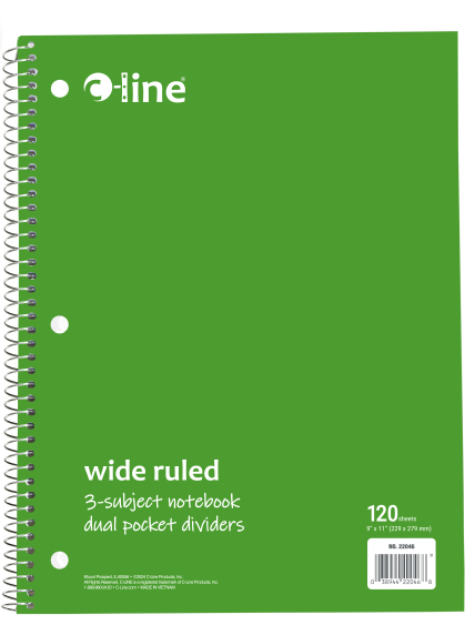 Spiral Notebook - Wide Ruled