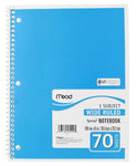 Mead Spiral Notebook Wide Ruled
